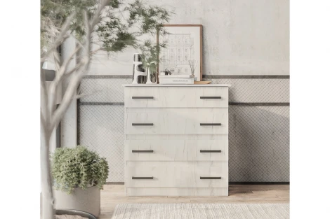 Комод БТС Стандарт №6, Дуб крафт белый