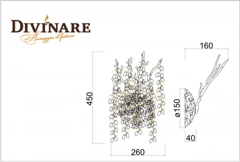 Бра Divinare Salice 3134/01 AP-2