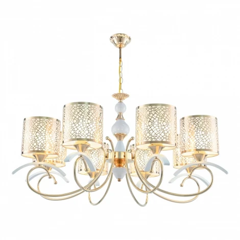 Подвесная люстра Arte Milano Florentia-9787 309787/8 Wh/Gd (220V, на цепи)