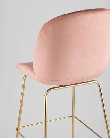 Стул барный Stool Group Beetle со спинкой пудровый УТ000001769