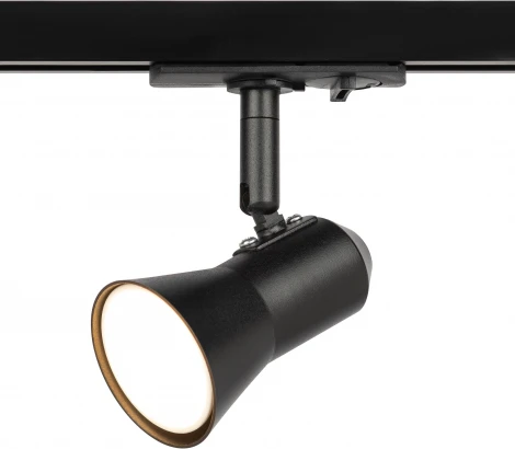 Трековый светильник однофазный ЭРА TR37-GU10 BK (220V)
