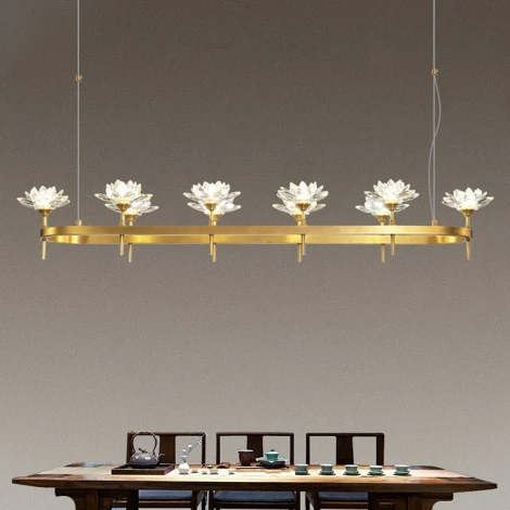 Подвесная люстра Lotos Long 10 ImperiumLoft Lotos-Long01 (177885-26) (220V, на тросе)