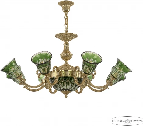 Подвесная люстра Bohemia Verona 72213P/8/210 G P2 U Clear-Green/H-1I