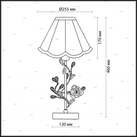 Интерьерная настольная лампа Odeon Light Oxonia 2585/1T