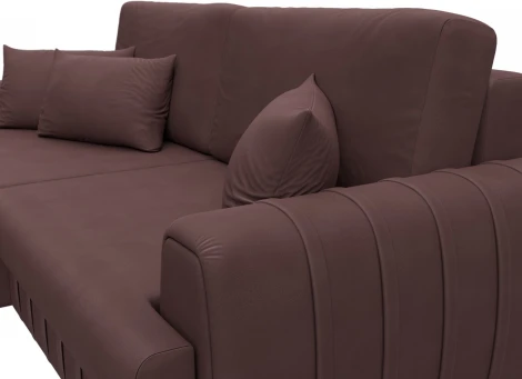 Диван угловой Лига-057 НПБ угол левый Лига Диванов (Замша) арт.129283L