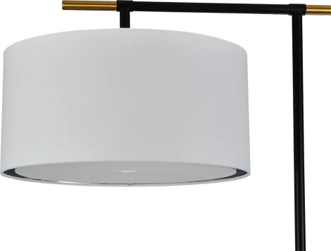 Торшер Escada Idea 10186/T 1x60Вт E27, металл/ткань, чёрный (220V)