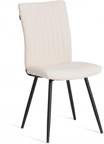Стул обеденный Monte Carlo Tetchair (Флок/Молочный,Черный) арт.24793