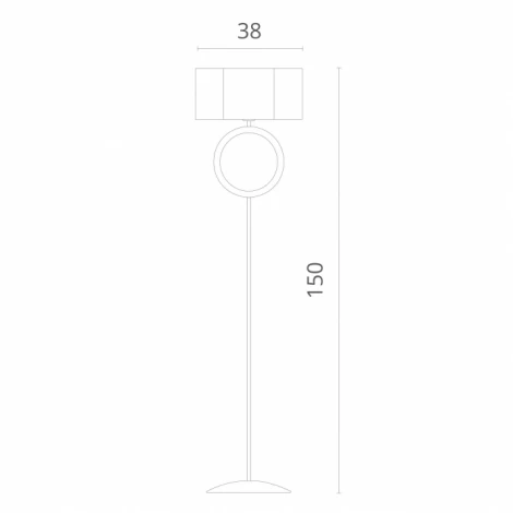 Торшер Divinare Contralto 4069/02 PN-1