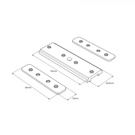 Соединительная пластина RAUMBERG ST13 Bk