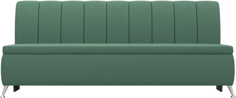 Диван кухонный прямой Кантри (Зеленый/Рогожка) Лига Диванов арт.123745