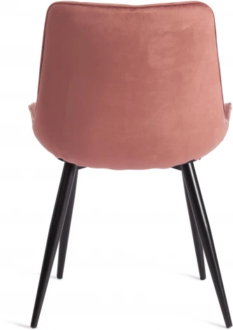 Стул ABRUZZO ( mod. 8060 ) / 1 шт. в упаковке (Металл,Вельвет /Коралловый,Черный)