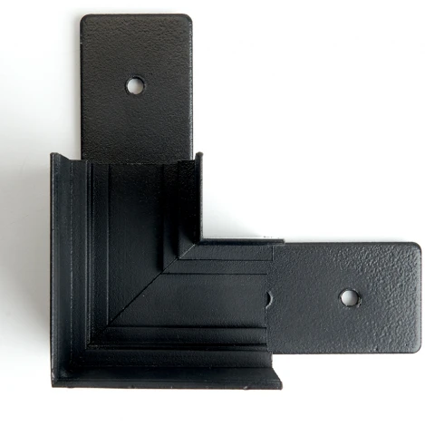 Соединитель угловой для низковольтного накладного шинопровода, черный Feron LD2001 41977