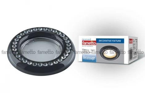 Встраиваемый точечный светильник Fametto Vernissage DLS-V101 GU5.3 BLACK
