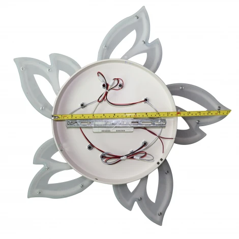 Потолочная люстра Natali Kovaltseva HIGH-TECH LED LAMPS 82006 (регулировка яркости, 220V, пульт управления, умный дом - LampSmart, цветы)