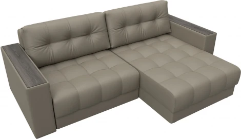 Диван угловой с декором Лига-049 НПБ Лига Диванов (Экокожа) арт.128466