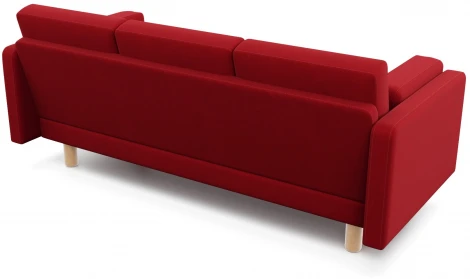 Диван Arsko прямой Ингвар Б велюр красный