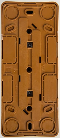 Розетка накладная тройная без заземления (бук) Systeme Electric Etude PA16-009T