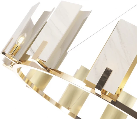 Подвесная люстра Crystal Lux DELUXE SP12 (220V, на тросе, круглые)