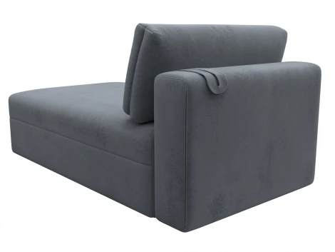 Модуль канапе Лига-060 НПБ (ЛДСП,Брус,Фанера,Велюр/Серый) Лига Диванов 129553