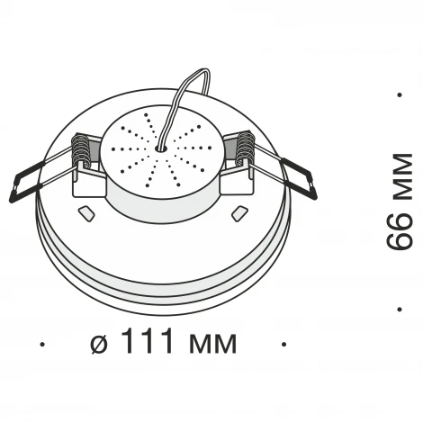 Встраиваемый точечный светильник Maytoni Plastic DL297-6-6W-W
