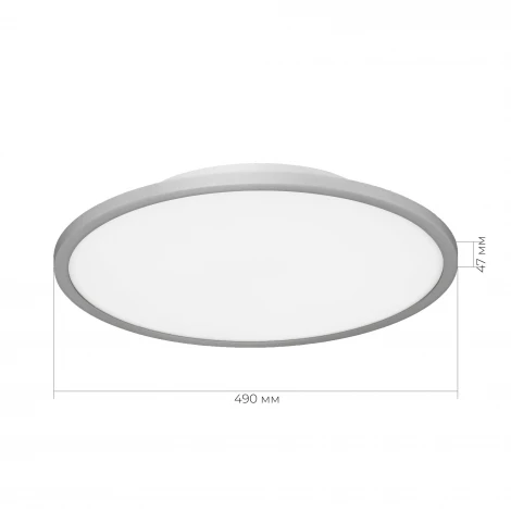 Потолочный светильник Evoluce Tassen SLE1811-102-01 серебряный/белая LED 1*42W 4000K