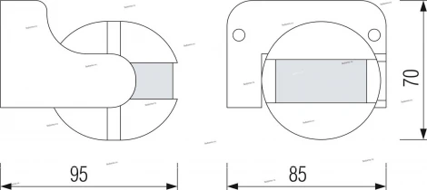 Датчик движения инфракрасный накладной Horoz Linea, белый, 1000W, IP44