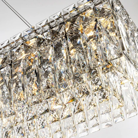 Подвесная люстра хрустальная Modelux ML.7084.1200 CR