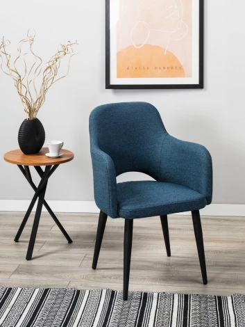 Стул R-Home Ledger Сканди Блю/венге