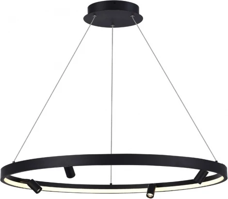 Подвесной светильник со спотами Donolux Aura Spot S18866R40W1B800 (LED, 220V, на тросе, круглые)