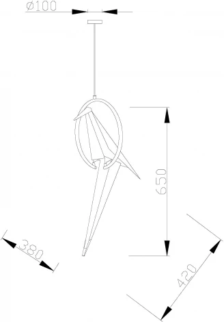 Подвесной светильник Moderli Birds V3071- 1PL (LED, 220V, на проводе, птички)