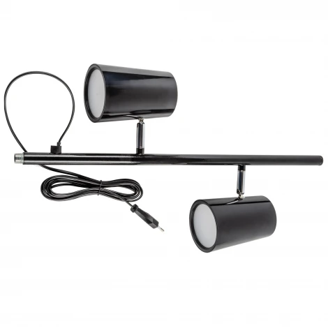 Торшер светодиодный, 2х6W, сенсорный выключатель, диммер, черный Uniel ULM-T600 2х6W/4500K/DIM BLACK