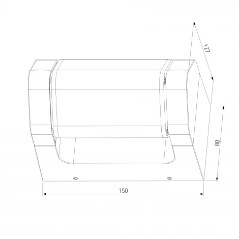 Настенный светильник светодиодный Elektrostandard DORS 35163/D LED 3000K черный