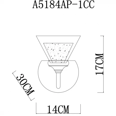 Бра Arte Lamp Toscana A5184AP-1CC (220V)