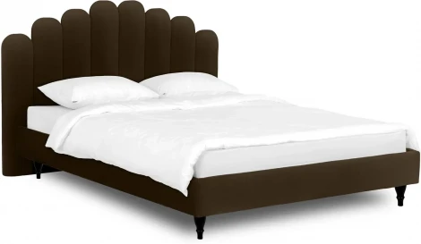 Кровать Queen II Sharlotta L 1600 ОГОГО (арт.577161), (Ткань/Коричневый)