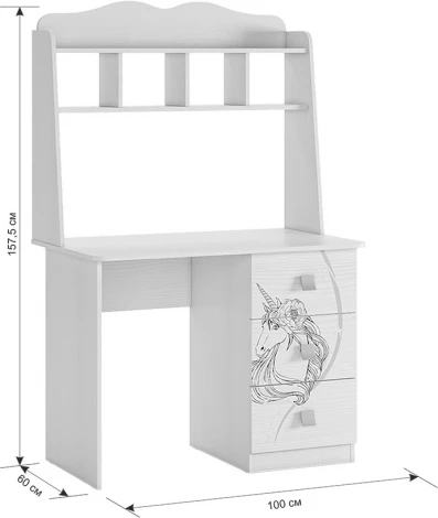 Фэнтези Стол, цвет белый рамух Mebelson (арт.MDF-05.1747)