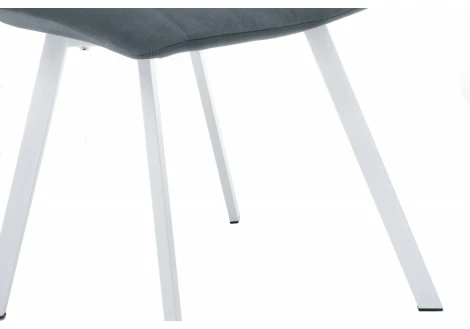 Стул на металлокаркасе sling white / gray