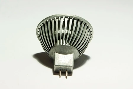 Лампочка светодиодная полусфера серая колба GU5.3 3 Вт 235 lm теплое белое свечение Ledcraft LC-120-MR16-GU5.3-3-WW