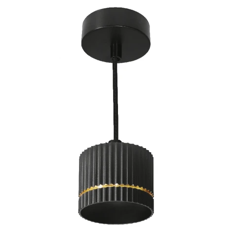 Подвесной светильник Wolta WSL-GX53/P18BG под лампу GX53 Черный / золотой NIMB