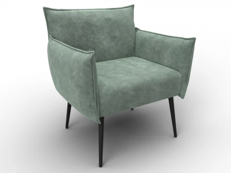 Кресло Лига-083 (Фанера/Металл/Велюр/Зеленый) Лига Диванов 132324