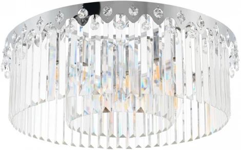 Потолочная люстра хрустальная на штанге Arte Milano Sorrento-8909 378909/8/50/580 CR (220V)