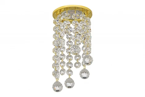 Встраиваемый светильник хрустальный Dio D'Arte Osimo Gold GU10.5.14.8.115 G (220V, круглые)