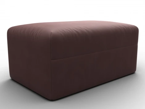 Модуль пуф Лига-060 НПБ (ЛДСП,Брус,Фанера,Замша/Бордовый) Лига Диванов 129579