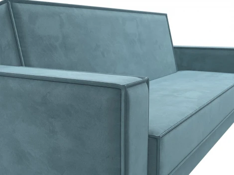 Диван-книжка Куба (Бирюзовый/Велюр) Лига Диванов арт.122040