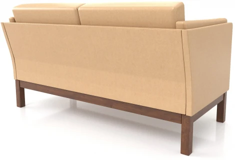 Диван Arsko Айверс М орех кремовый кожзам