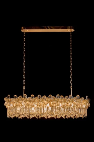 Подвесная люстра Fluorite Jardin FL1105-28P (220V, на цепи, цветы)