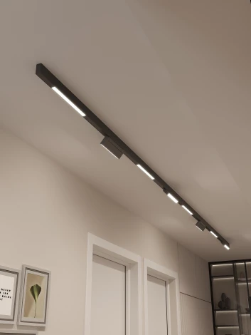 Трековая система в сборе магнитная накладная 48V 96W Hesby Lighting ElDeko HSBL_kompl_E006_NI4B3K