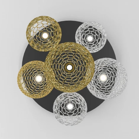 Подвесной светильник золото/хром Eurosvet Ruche 90352/6 (LED, 220V, на проводе)