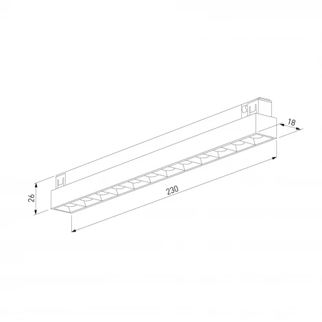 Трековый светильник магнитный светодиодный 10W 48V 4000K (никель) Elektrostandard Line Magnetic 85528/01