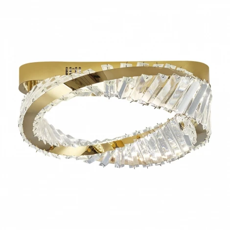 Потолочный светильник круглый Arte Milano Venezia 316223/D400 GD (регулировка яркости, LED, 220V, хрусталь, пульт управления, круглые)