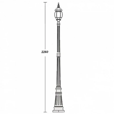 Наземный фонарь Oasis Light 83409S Gb (220V, IP44)